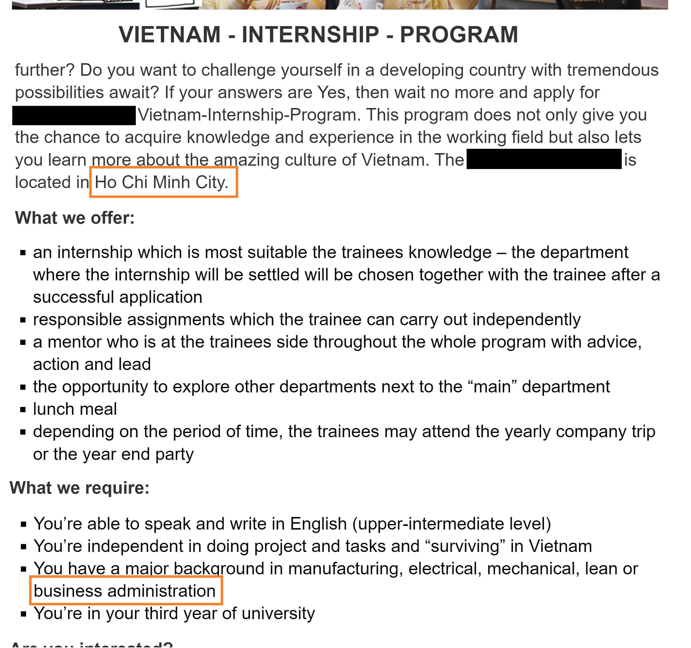 How to find Internships in Vietnam HCMC Ho Chi Minh City without paying for agency