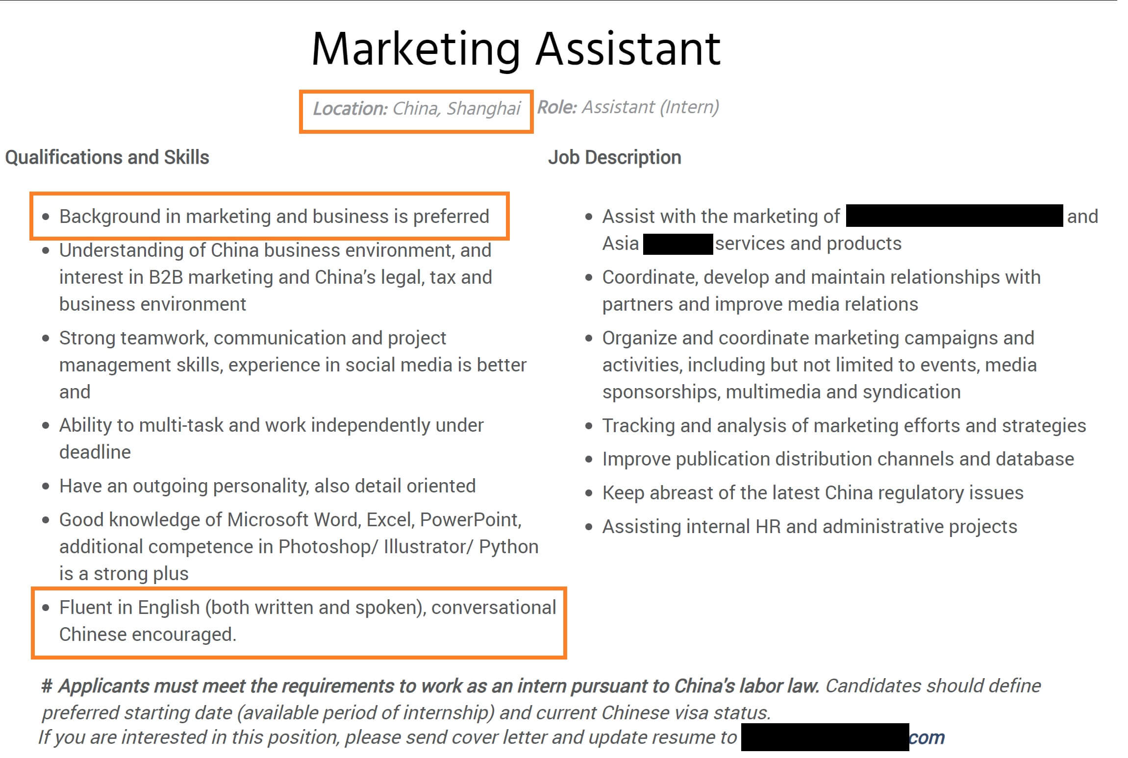 How and Where to find paid Marketing Internships in Shanghai China